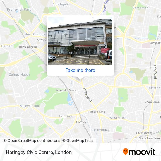 Haringey Civic Centre map