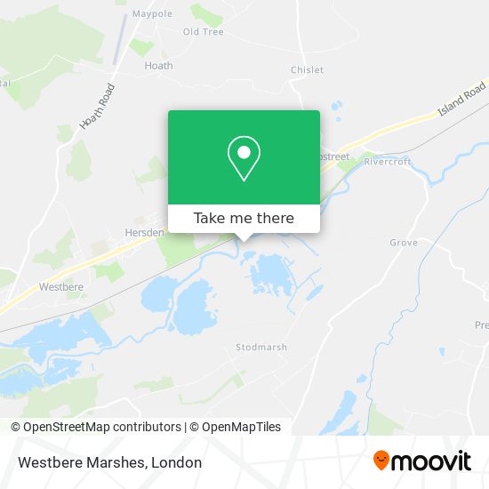 Westbere Marshes map