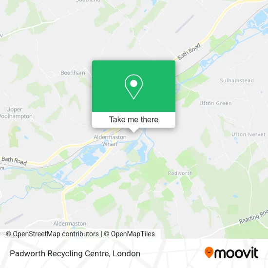 Padworth Recycling Centre map