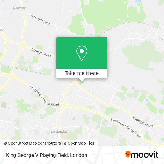 King George V Playing Field map