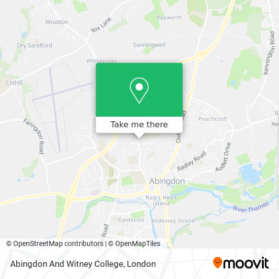 Abingdon And Witney College map