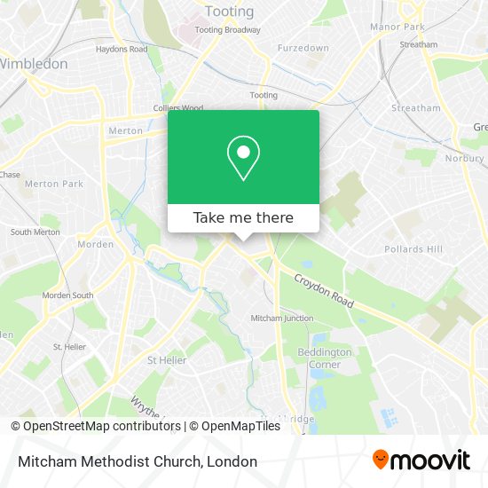 Mitcham Methodist Church map