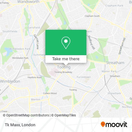 Tk Maxx map