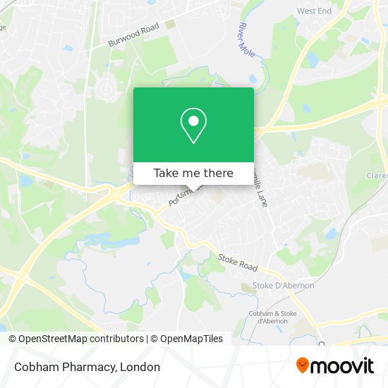 Cobham Pharmacy map