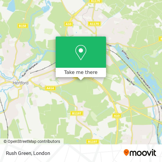 Rush Green map