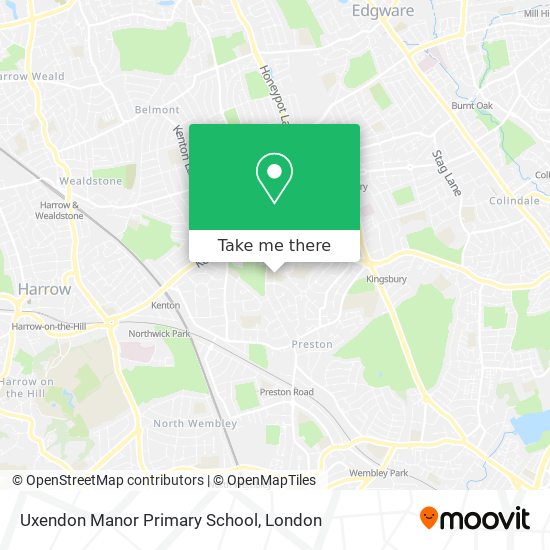 Uxendon Manor Primary School map
