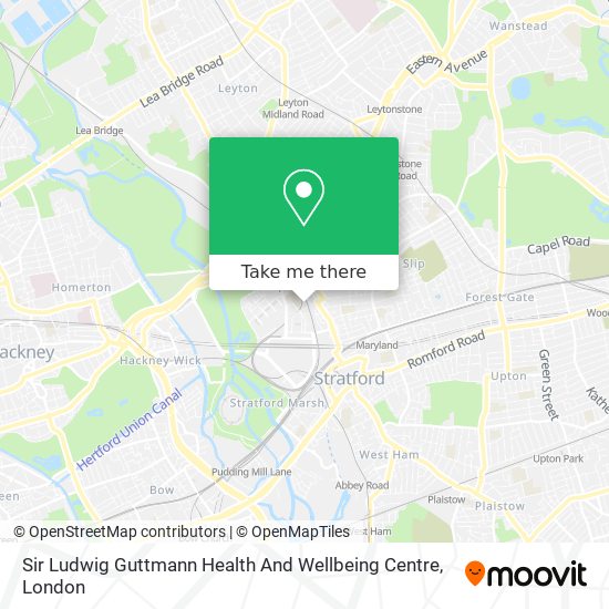 Sir Ludwig Guttmann Health And Wellbeing Centre map