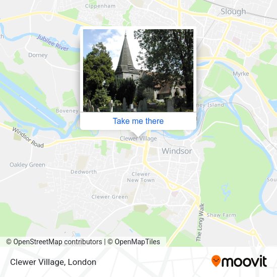 Clewer Village map
