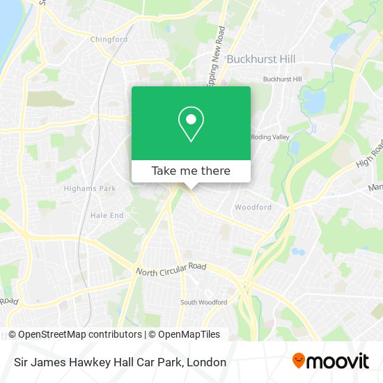 Sir James Hawkey Hall Car Park map