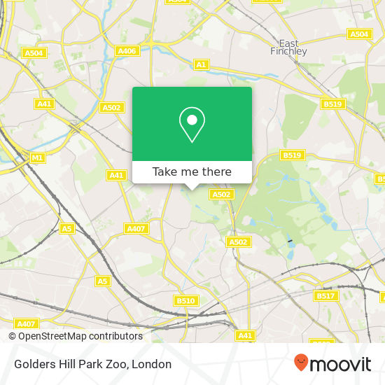 Golders Hill Park Zoo map