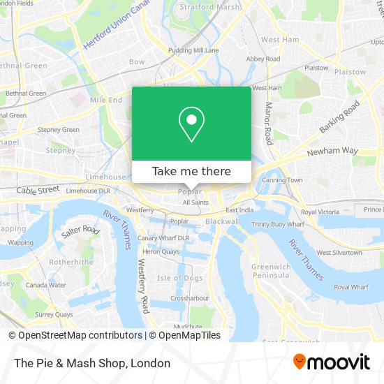 The Pie & Mash Shop map