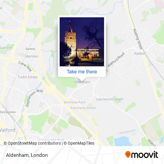 Aldenham map