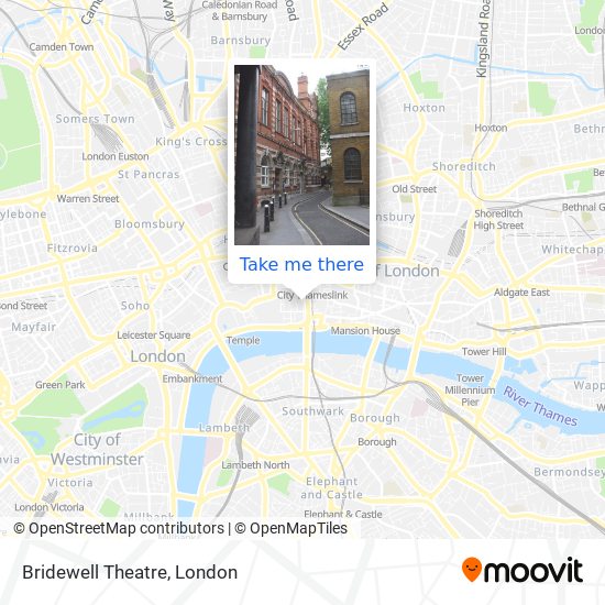 Bridewell Theatre map