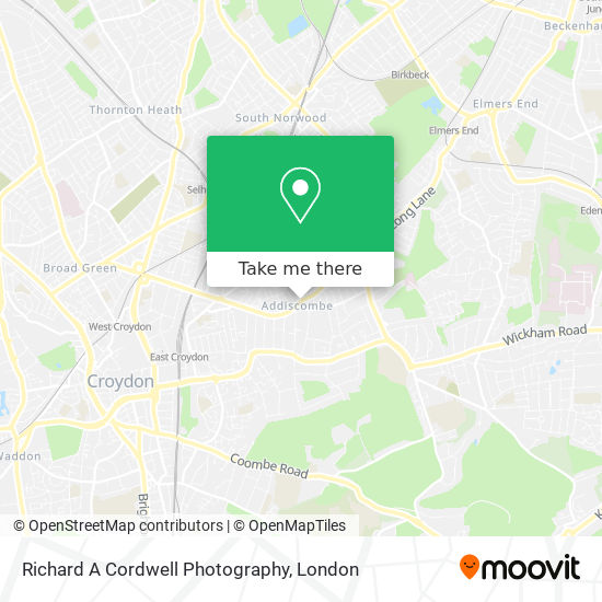 Richard A Cordwell Photography map