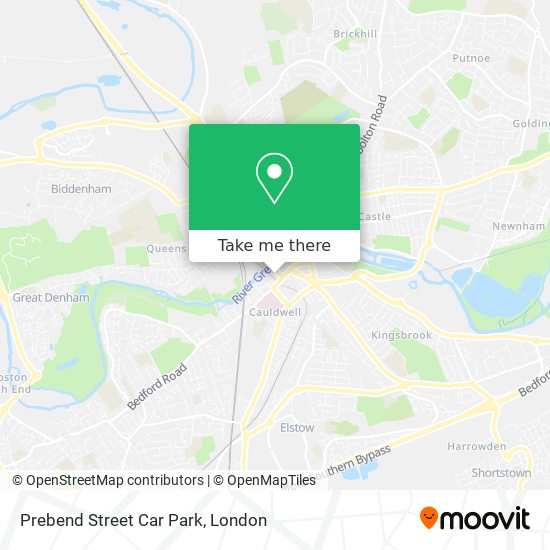 Prebend Street Car Park map