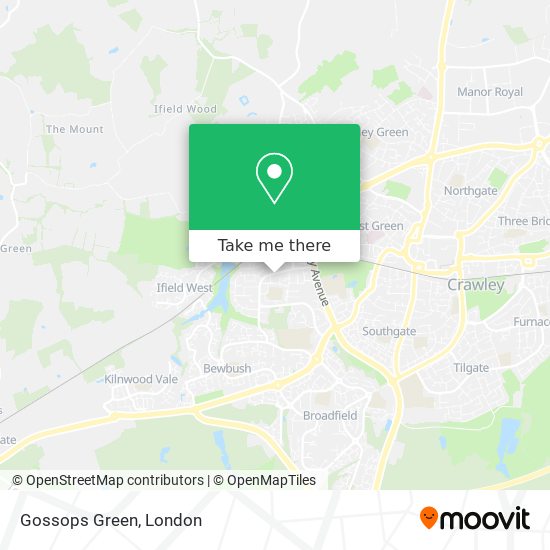 Gossops Green map