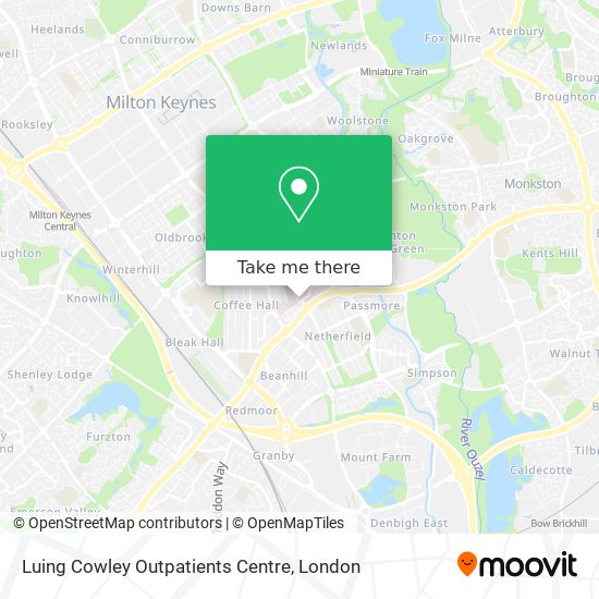 How To Get To Luing Cowley Outpatients Centre In Milton Keynes