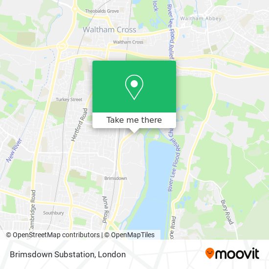 Brimsdown Substation map