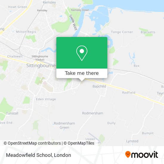 Meadowfield School map