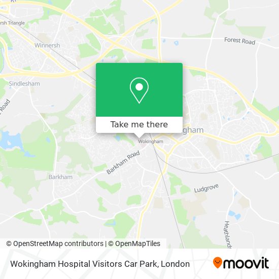 Wokingham Hospital Visitors Car Park map