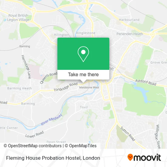 Fleming House Probation Hostel map