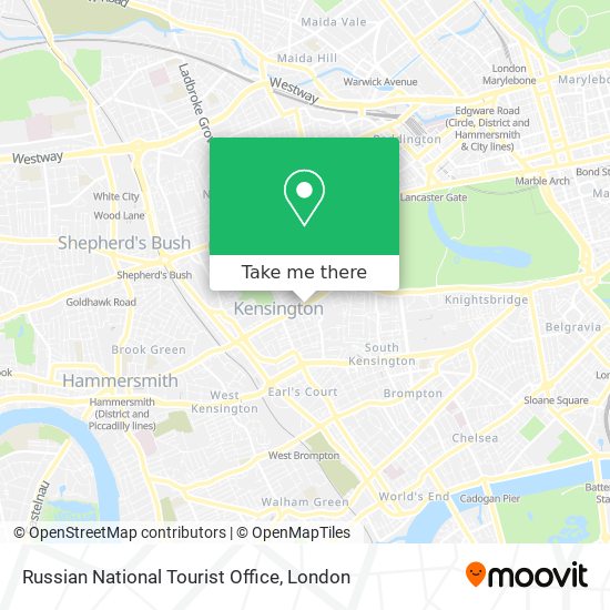 Russian National Tourist Office map