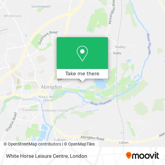 White Horse Leisure Centre map