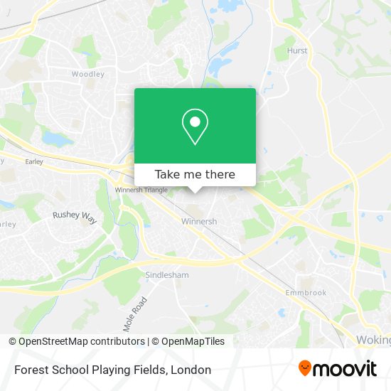 Forest School Playing Fields map