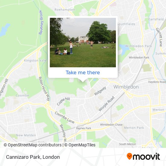 Cannizaro Park map