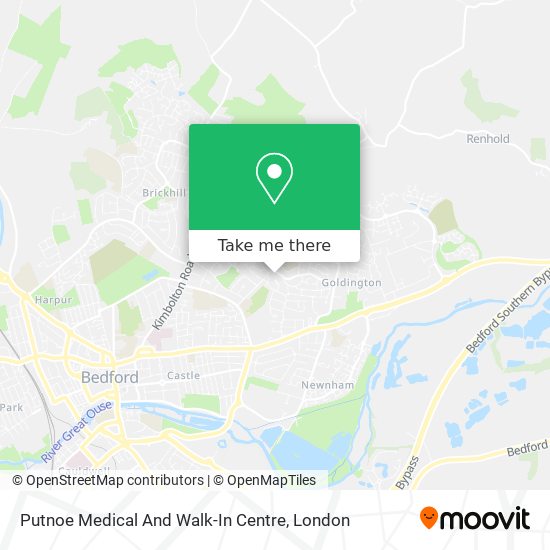 Putnoe Medical And Walk-In Centre map