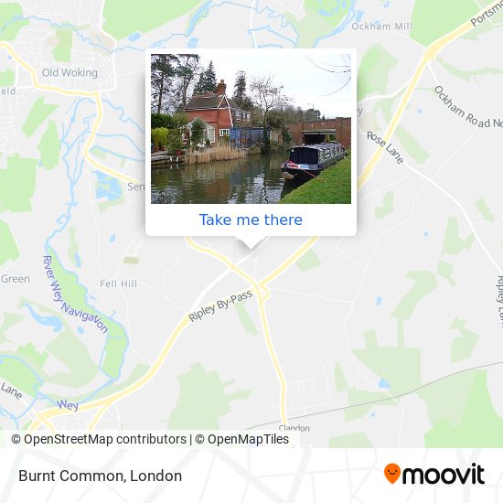 Burnt Common map