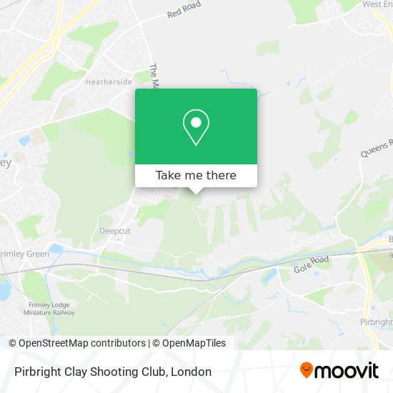 Pirbright Clay Shooting Club map