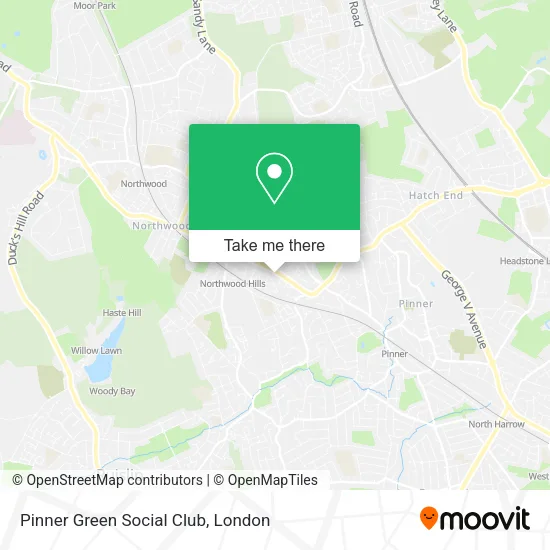 Pinner Green Social Club map
