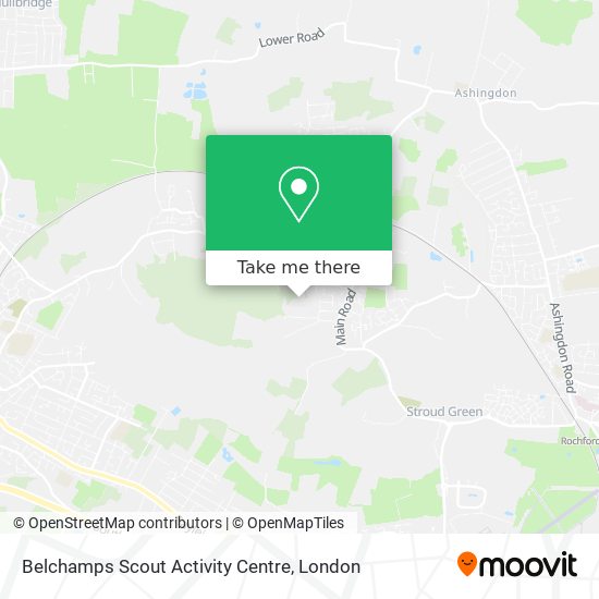 Belchamps Scout Activity Centre map