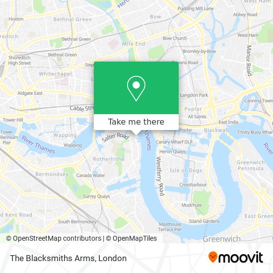 The Blacksmiths Arms map