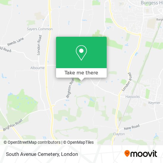 South Avenue Cemetery map