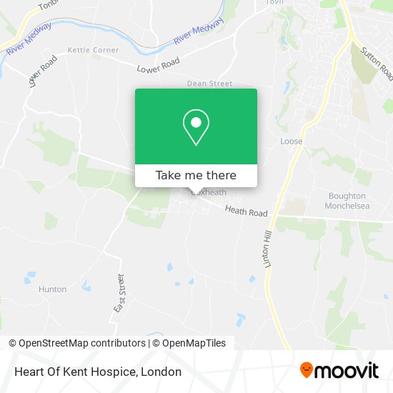 Heart Of Kent Hospice map