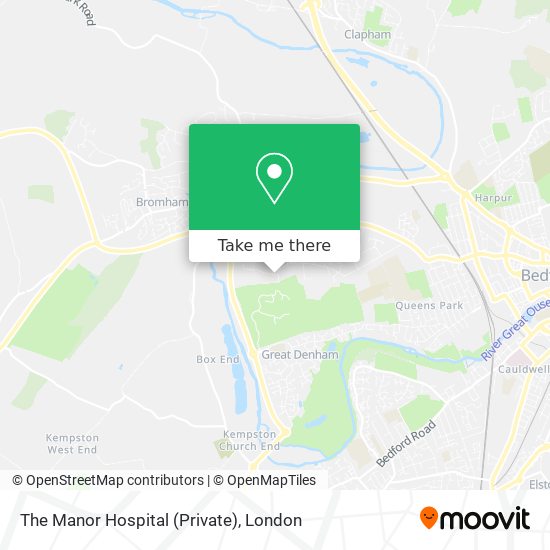 The Manor Hospital (Private) map