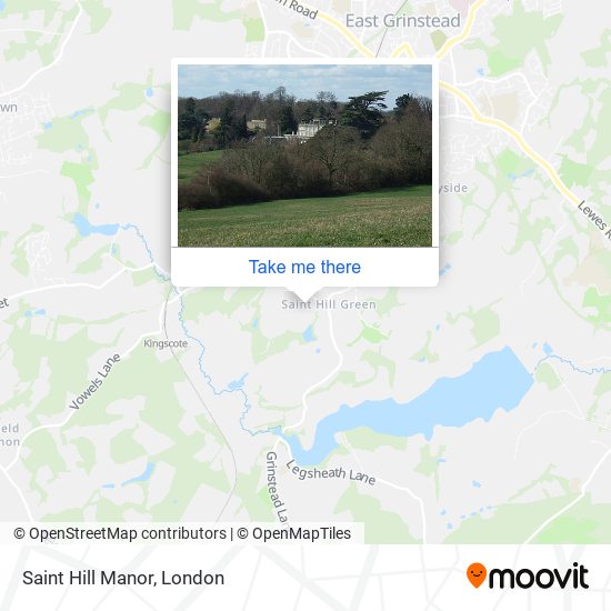 Saint Hill Manor map