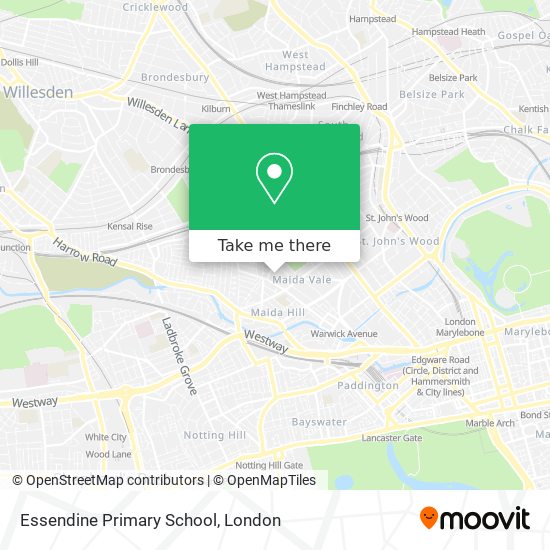 Essendine Primary School map
