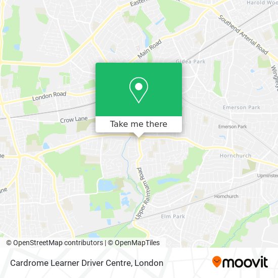 Cardrome Learner Driver Centre map