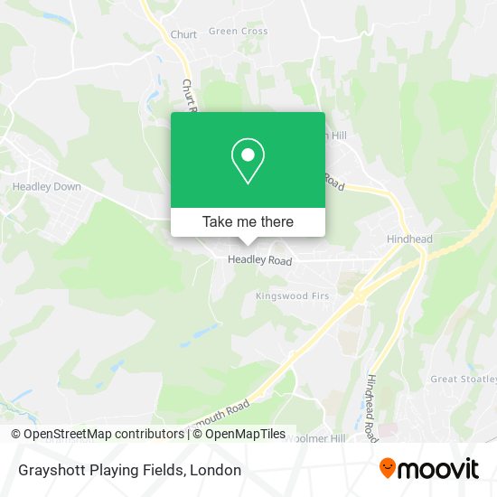 Grayshott Playing Fields map