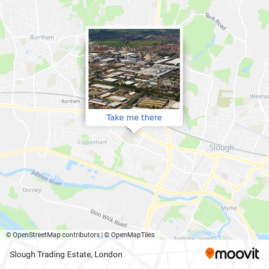 Slough Trading Estate map