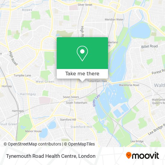 Tynemouth Road Health Centre map