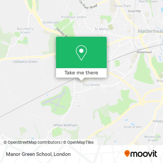 Manor Green School map