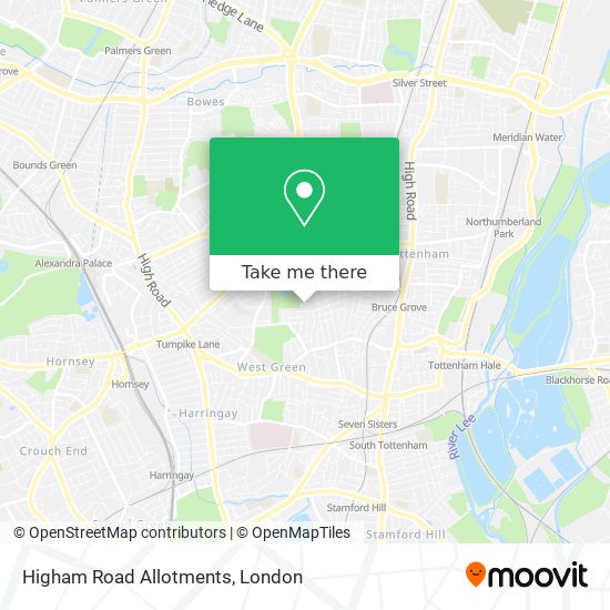 Higham Road Allotments map