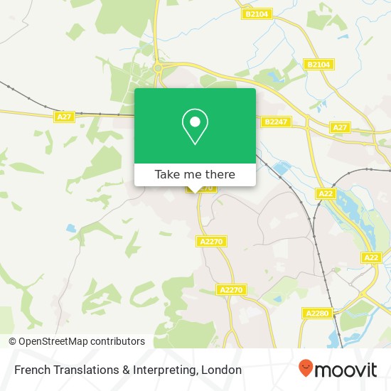 French Translations & Interpreting map