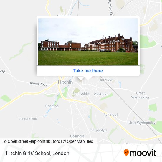 Hitchin Girls' School map
