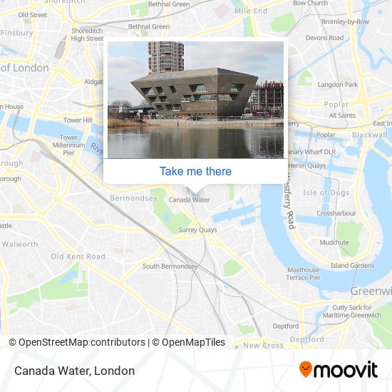 Canada Water London Map How To Get To Canada Water In Rotherhithe By Tube, Bus Or Train?
