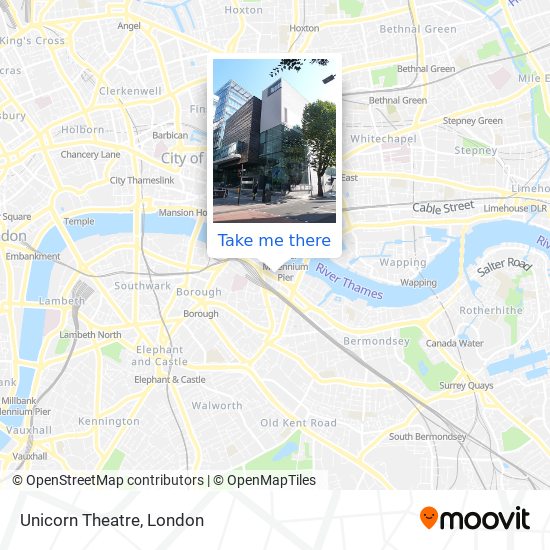 Unicorn Theatre map